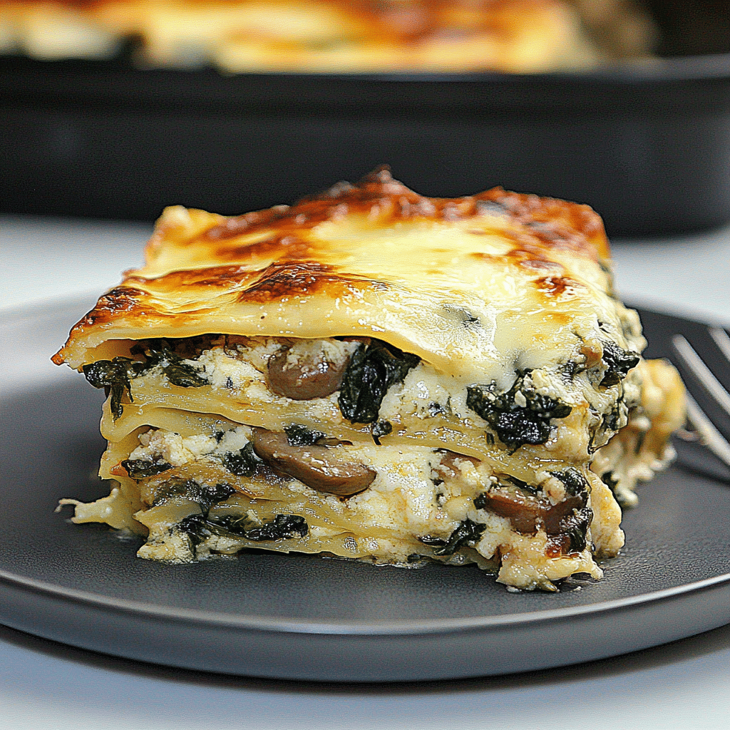 Mushroom and Spinach Lasagna