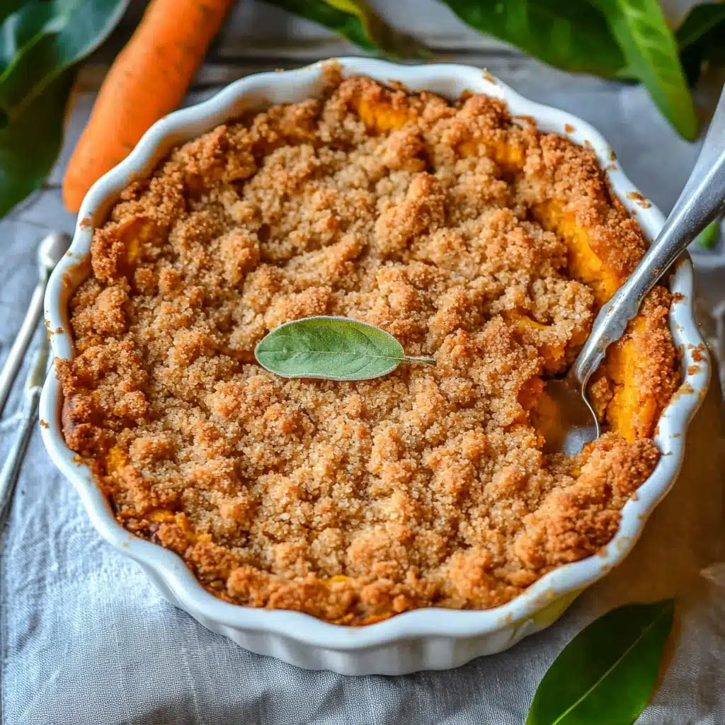Sweet Potato Pie With Crumble Topping