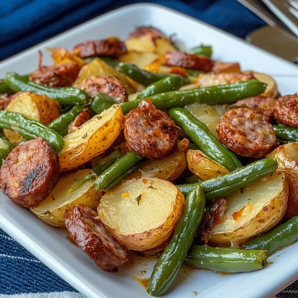 Sausage Green Bean Potato Casserole