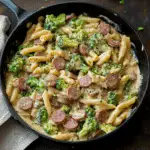 Creamy Kielbasa Broccoli Skillet