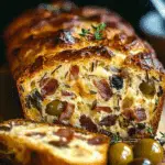 Olive Bacon and Cheese Bread