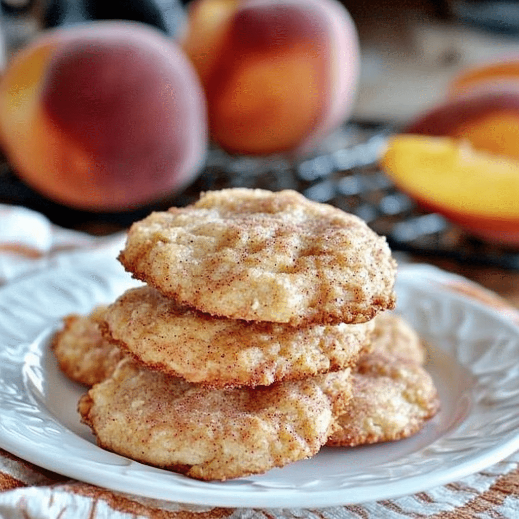 Peach Snickerdoodle Cookies