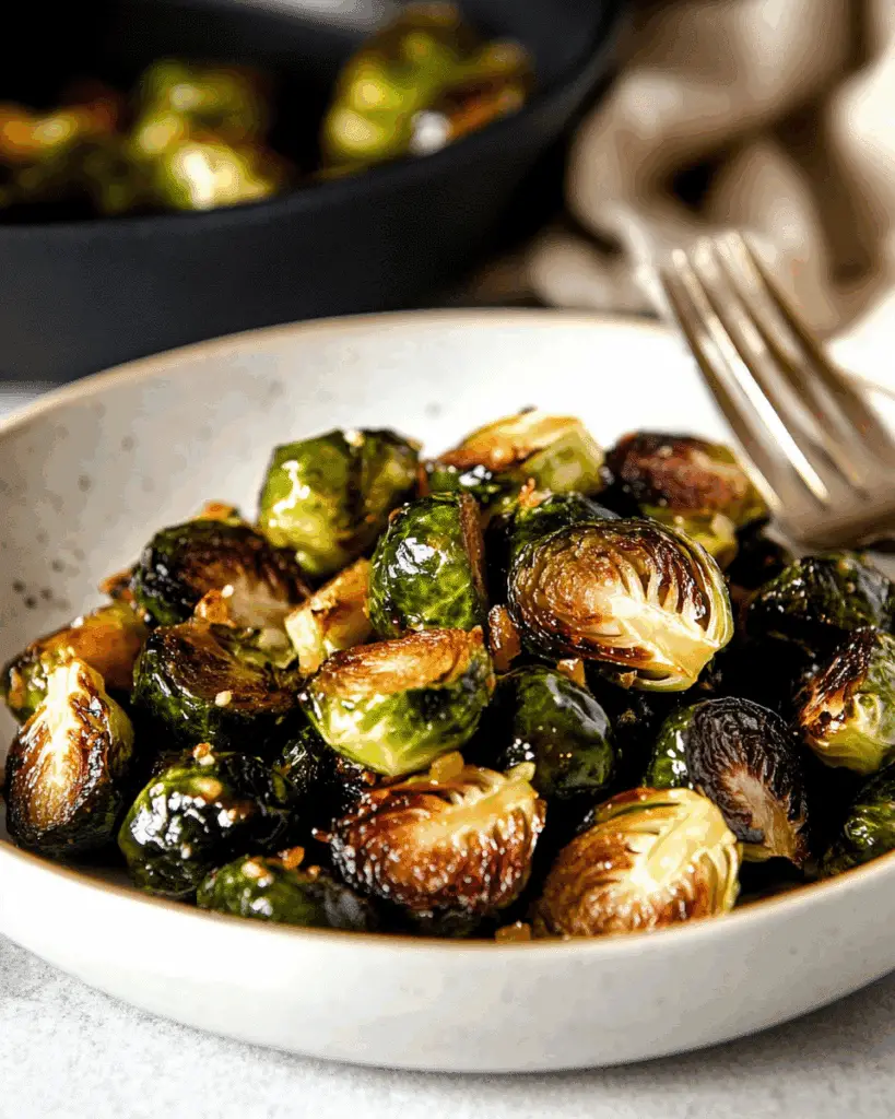 Crispy Brussels Sprouts with Spicy Honey Sauce