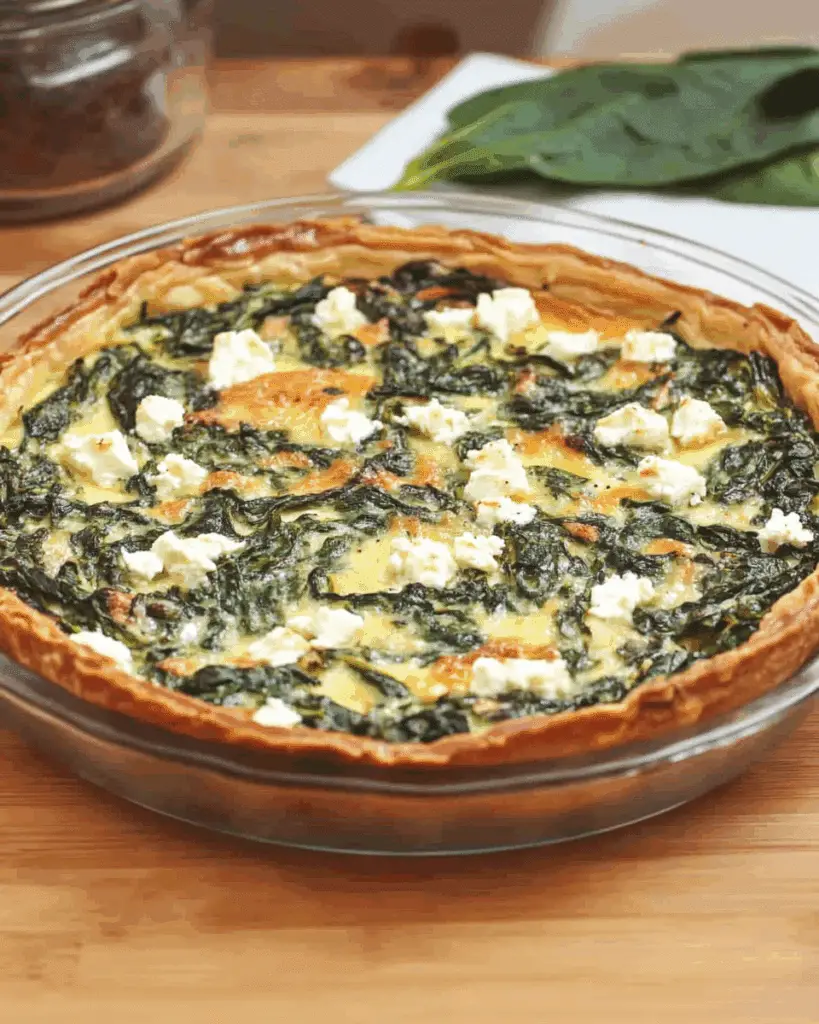 Crustless Spinach and Feta Quiche