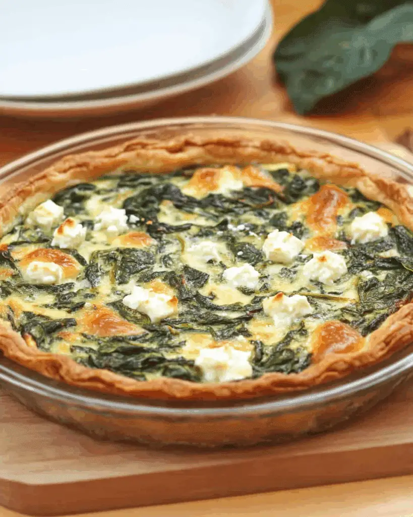 Crustless Spinach and Feta Quiche