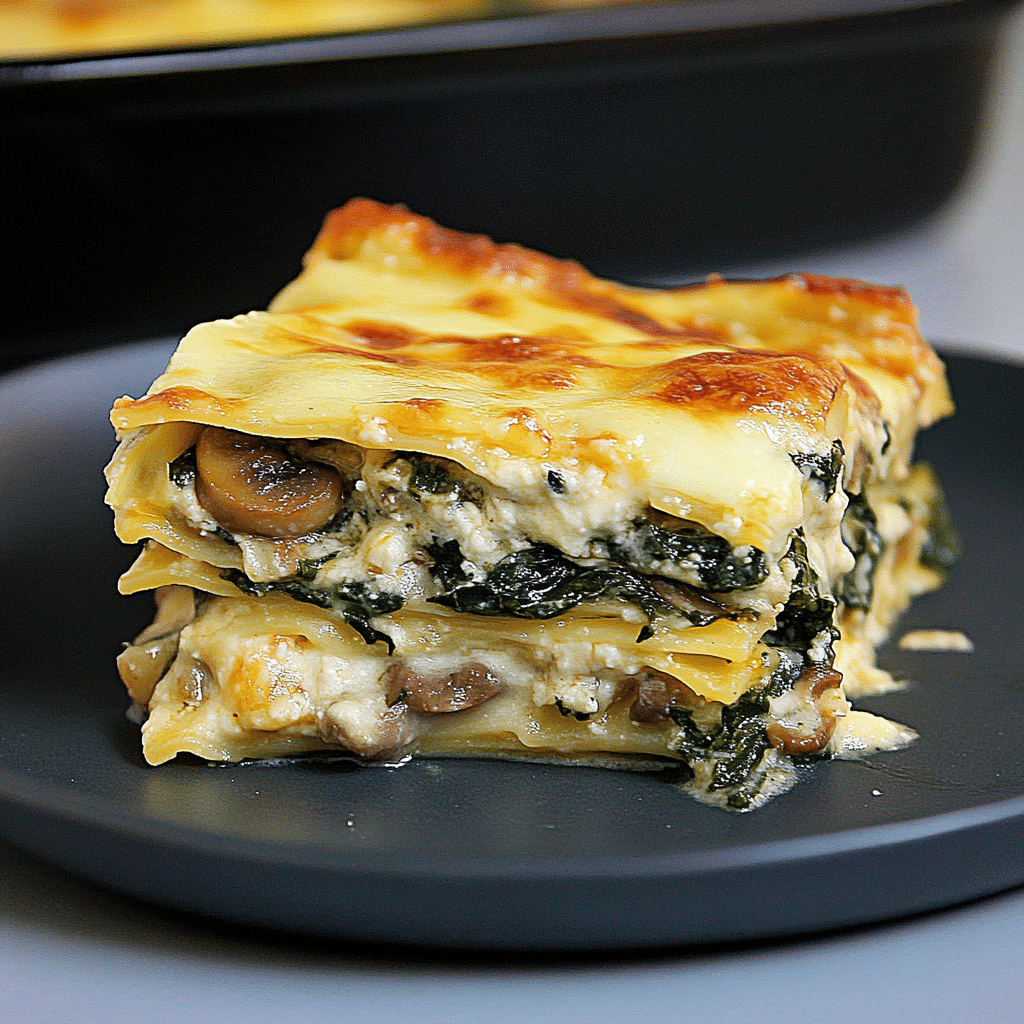 Mushroom and Spinach Lasagna