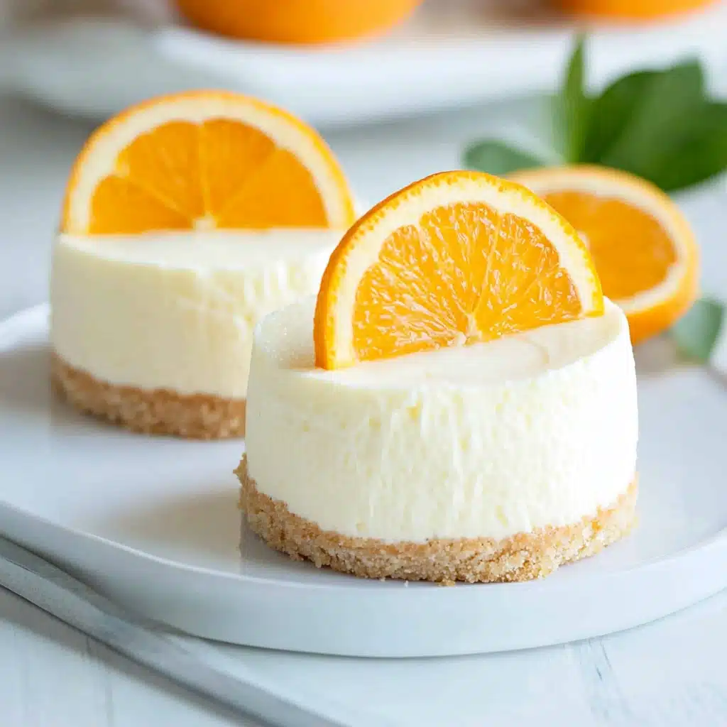 orange creamsicle mini cheesecakes