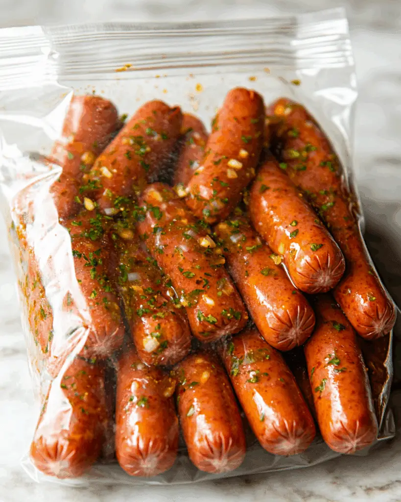 Marinated Grilled Hot Dogs