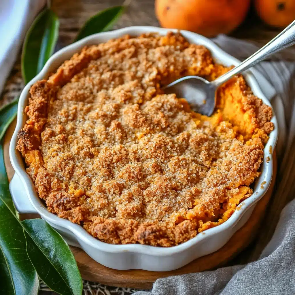 Sweet Potato Pie With Crumble Topping