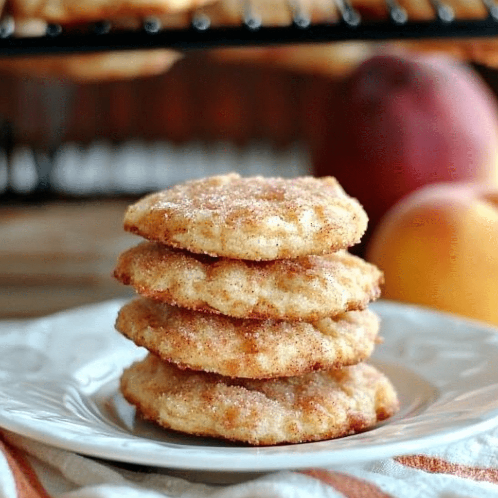 Peach Snickerdoodle Cookies