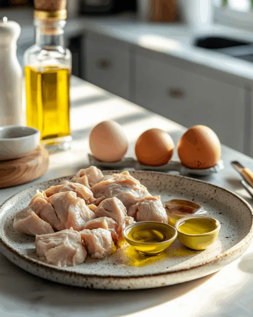 Chicken Meatballs with Spinach Alfredo Sauce