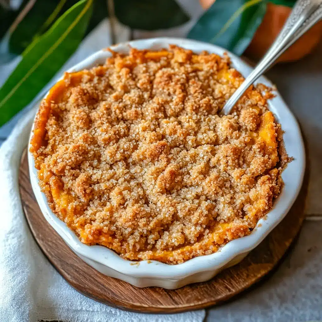 Sweet Potato Pie With Crumble Topping