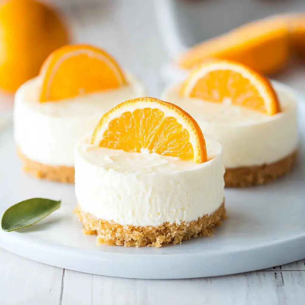 orange creamsicle mini cheesecakes