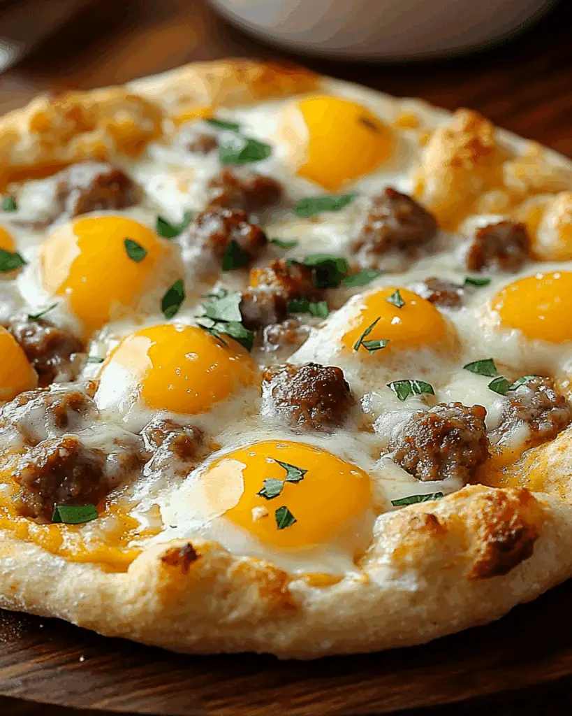 Biscuits and Sausage Gravy Breakfast Pizza