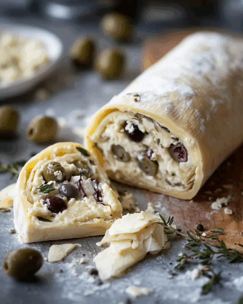 Olive and Cheese Bread with Capers and Thyme