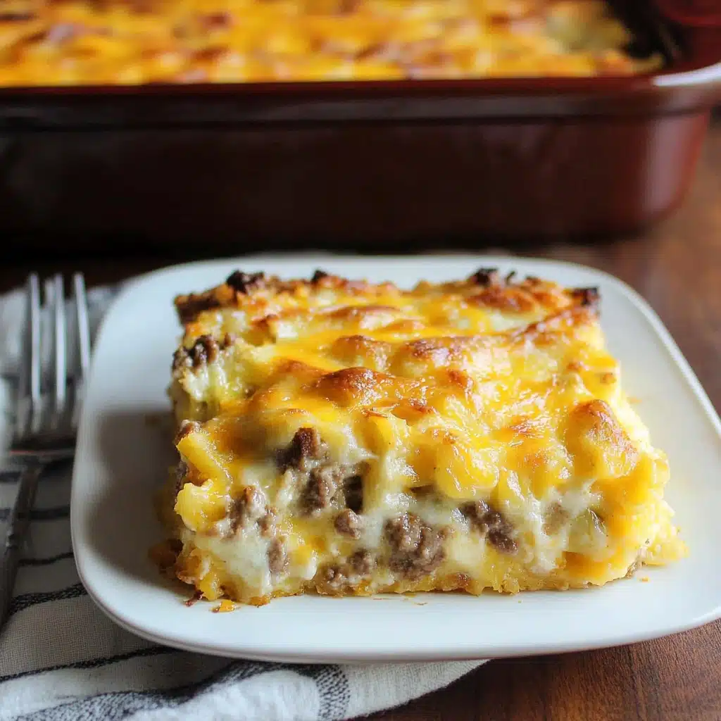 Sausage, Egg, and Cream Cheese Hashbrown Casserole