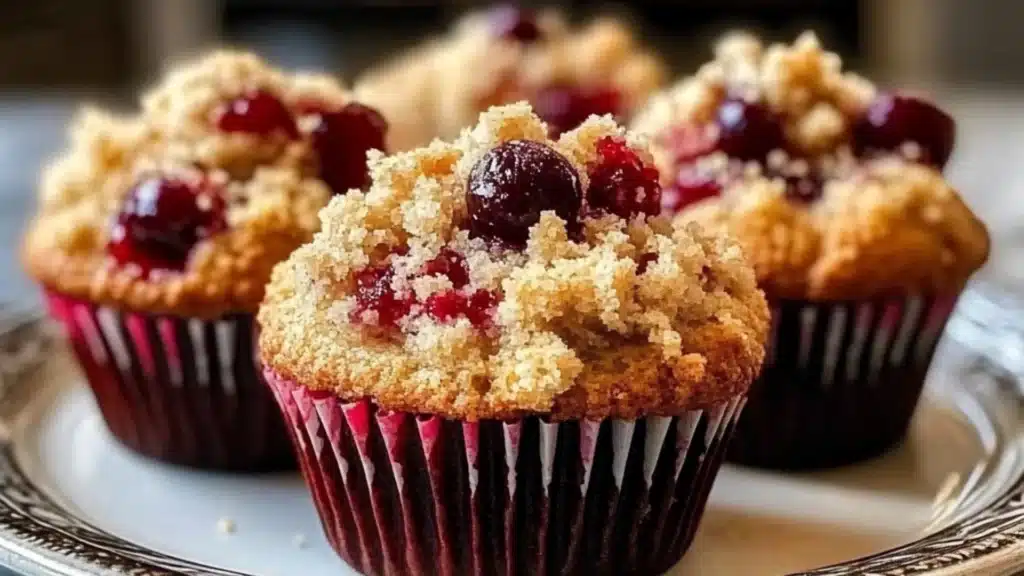 Cherry Cobbler Muffins