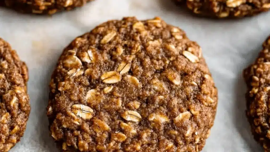 Healthy Gingerbread Oatmeal Breakfast Cookies