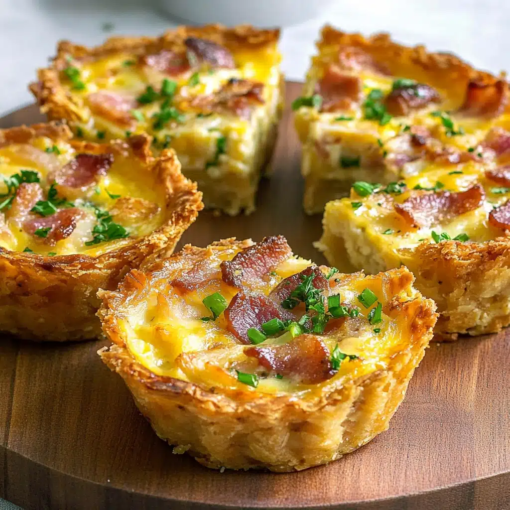 Bacon and Cheese Quiche With Hashbrown Crust