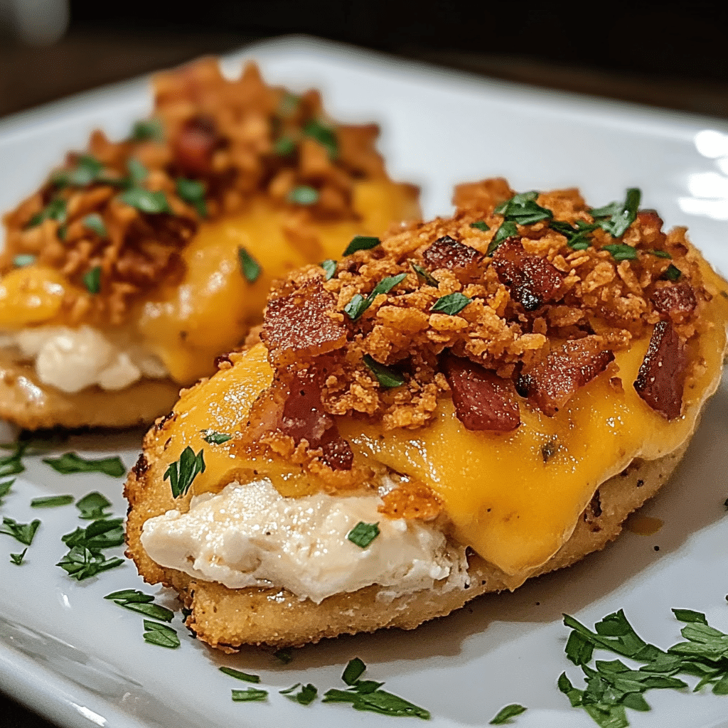 Cream Cheese and Bacon Stuffed Doritos Chicken