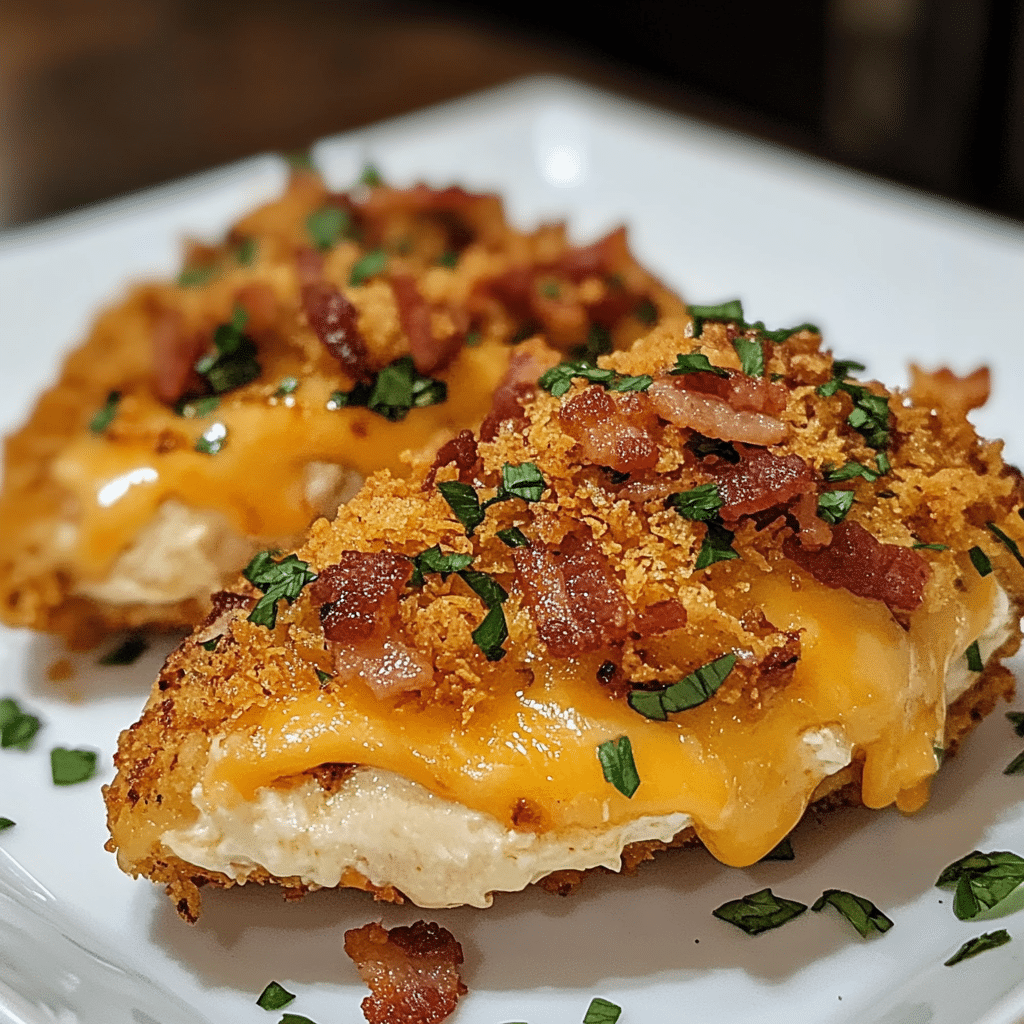 Cream Cheese and Bacon Stuffed Doritos Chicken