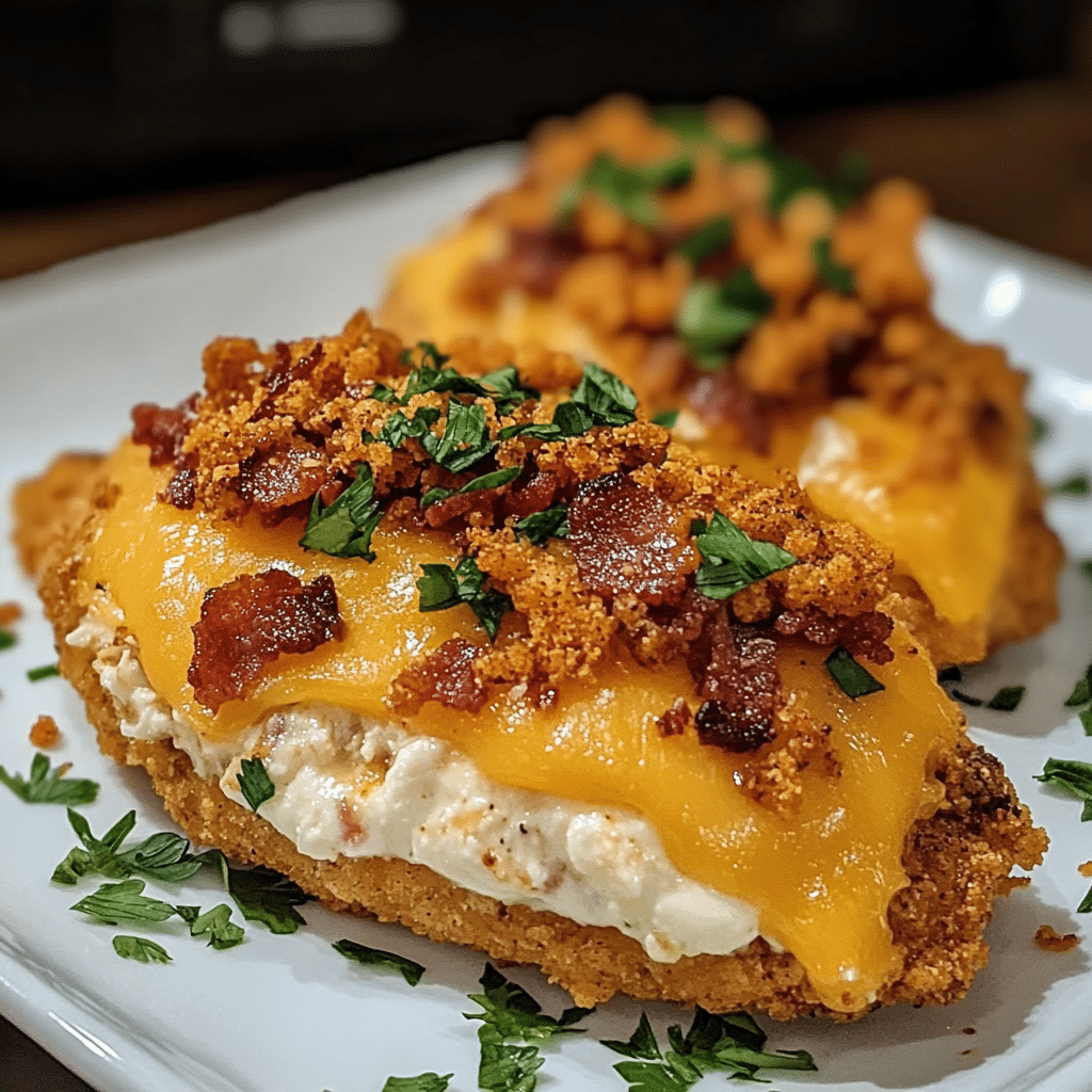 Cream Cheese and Bacon Stuffed Doritos Chicken