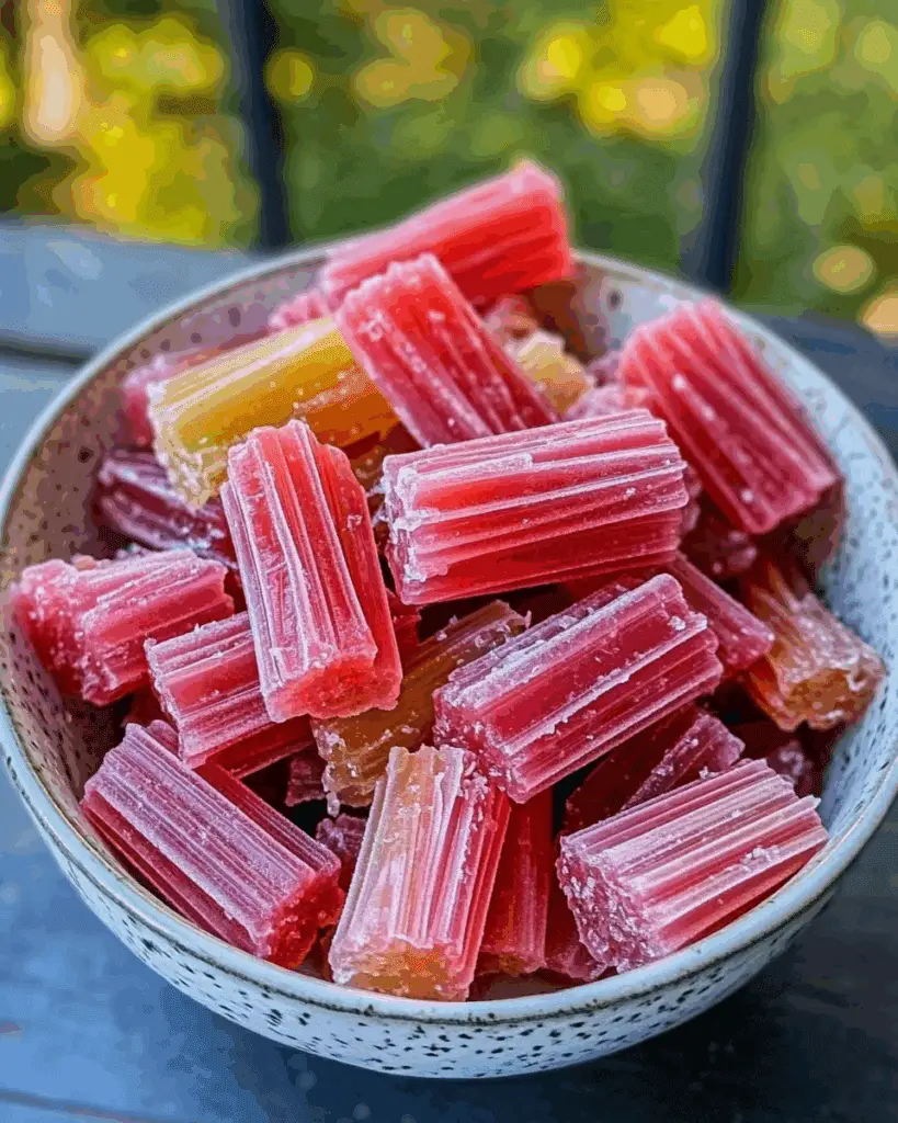 Rhubarb Candy Recipe