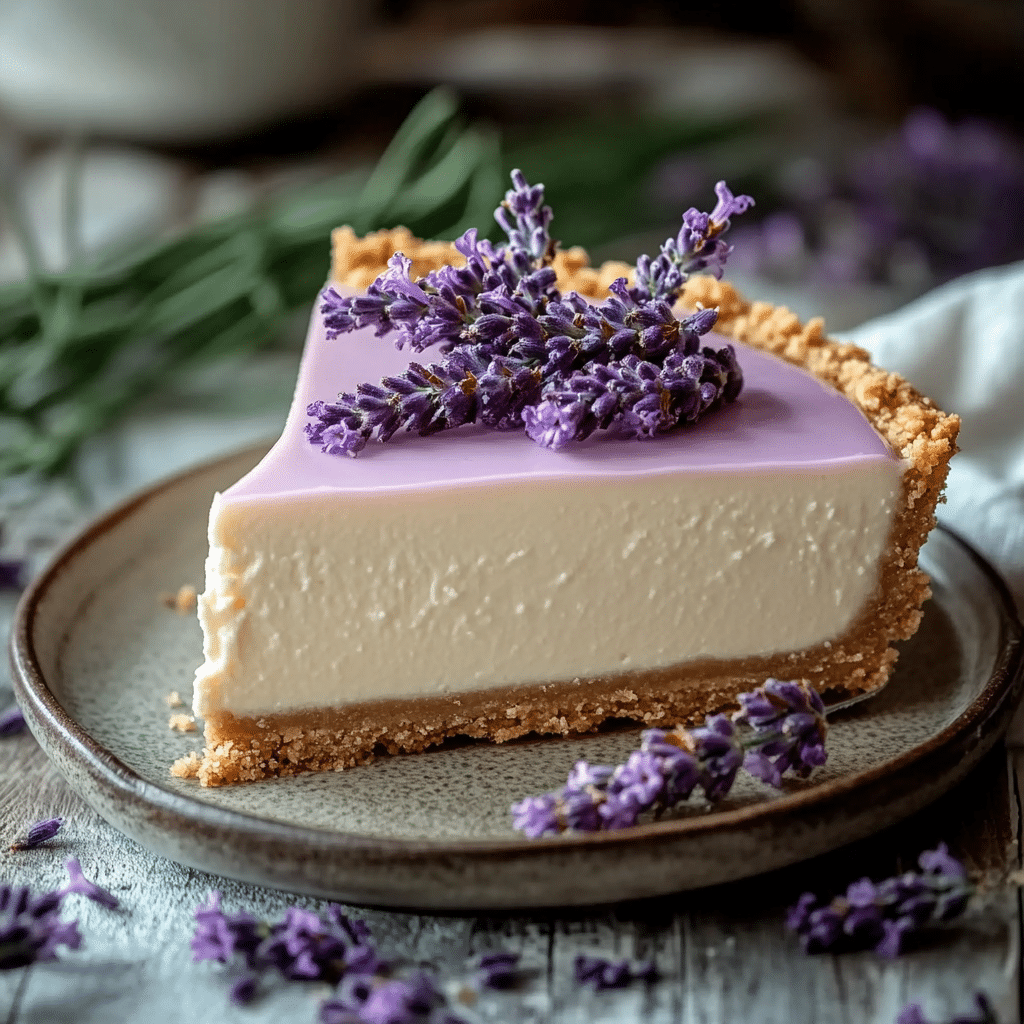 lavender cheesecake
