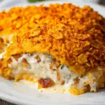 Cream Cheese Bacon Stuffed Doritos Chicken