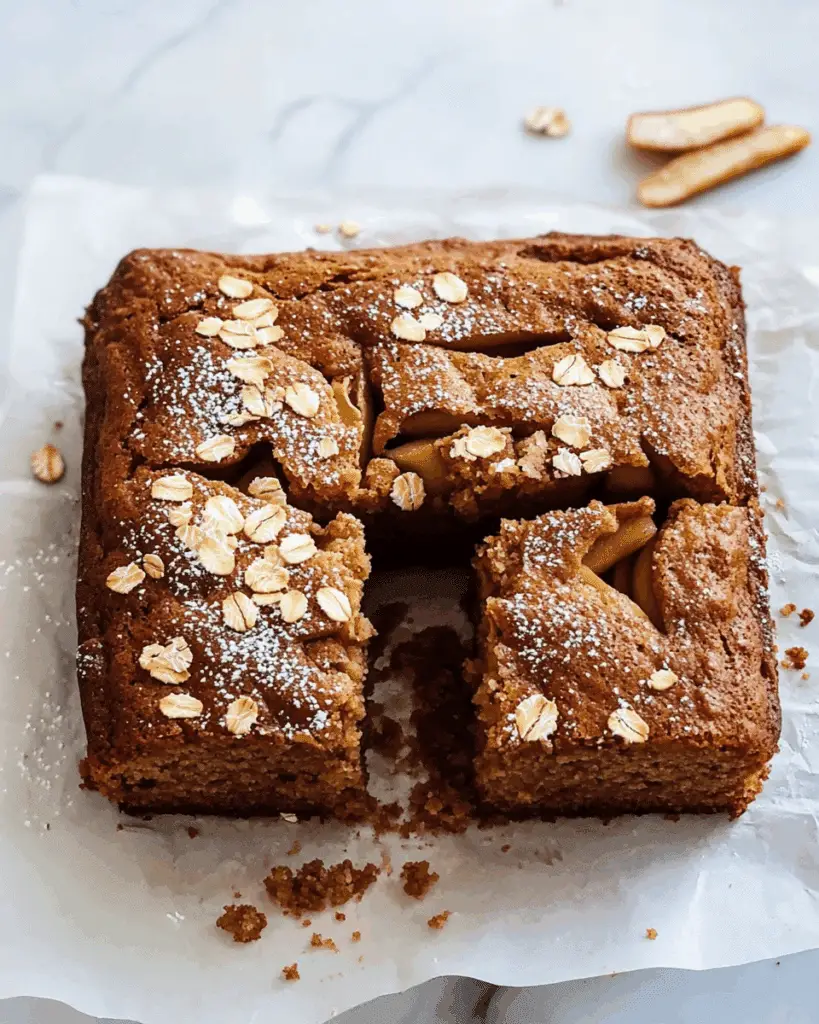 Breakfast Oatmeal Apple Cake