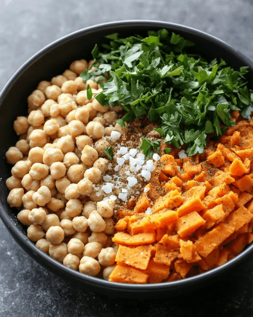 Sweet Potato Chickpea Patties