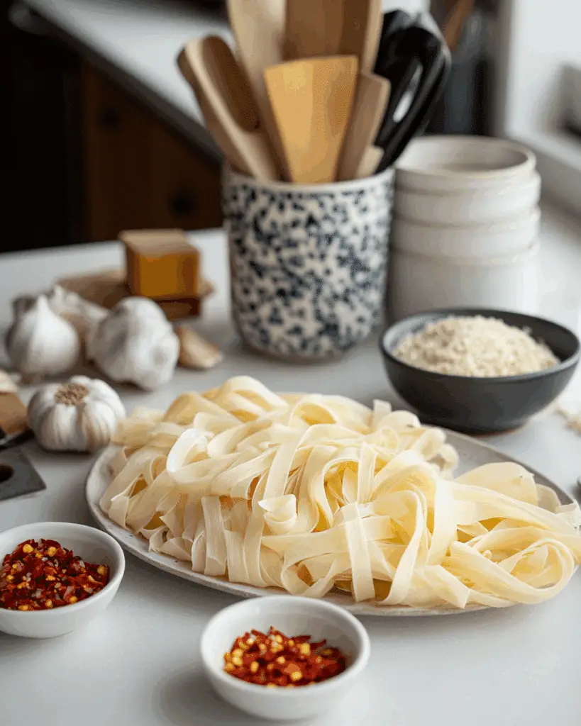 Aromatic Garlic Chilli Noodles