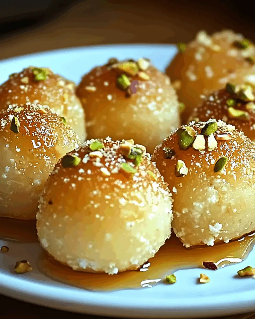Easy Ricotta Pistachio Honey Bites