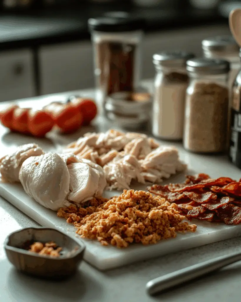 Cream Cheese Bacon Stuffed Doritos Chicken