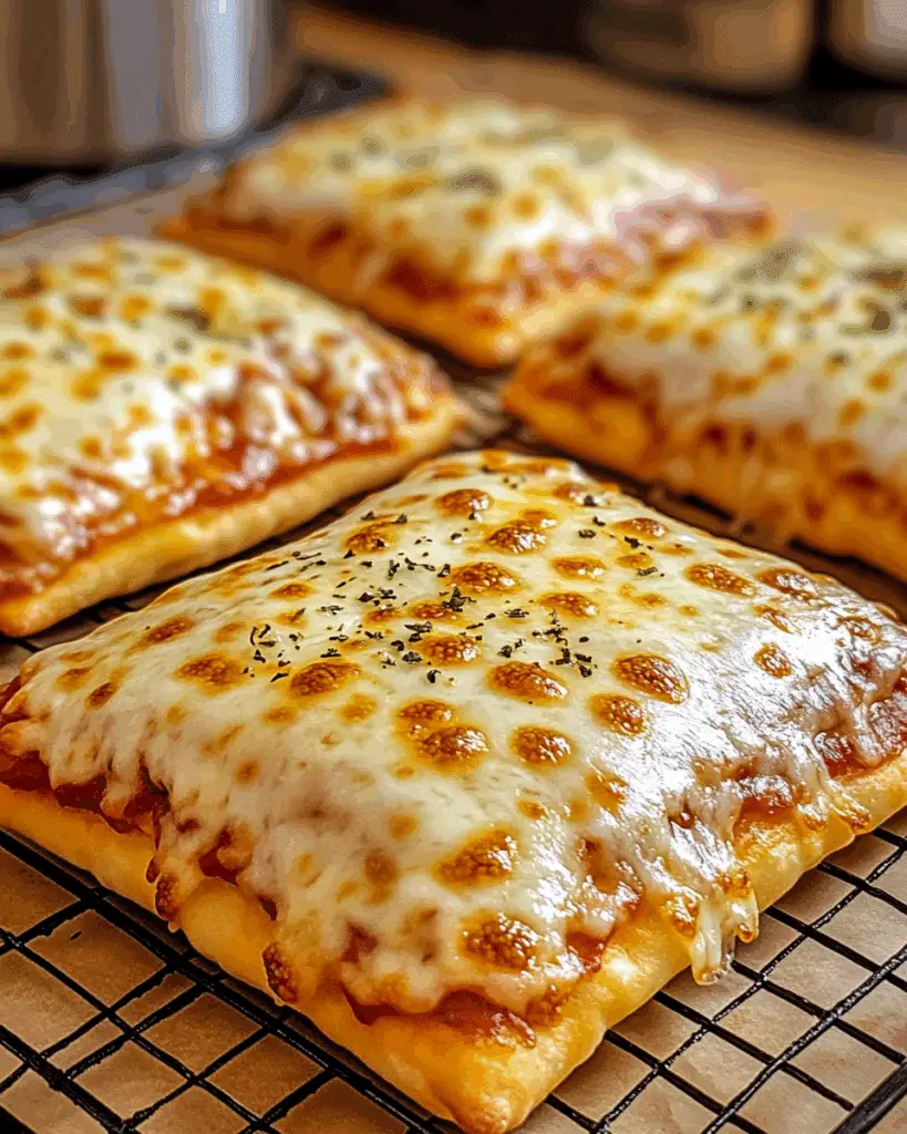 cheesy pizza pockets