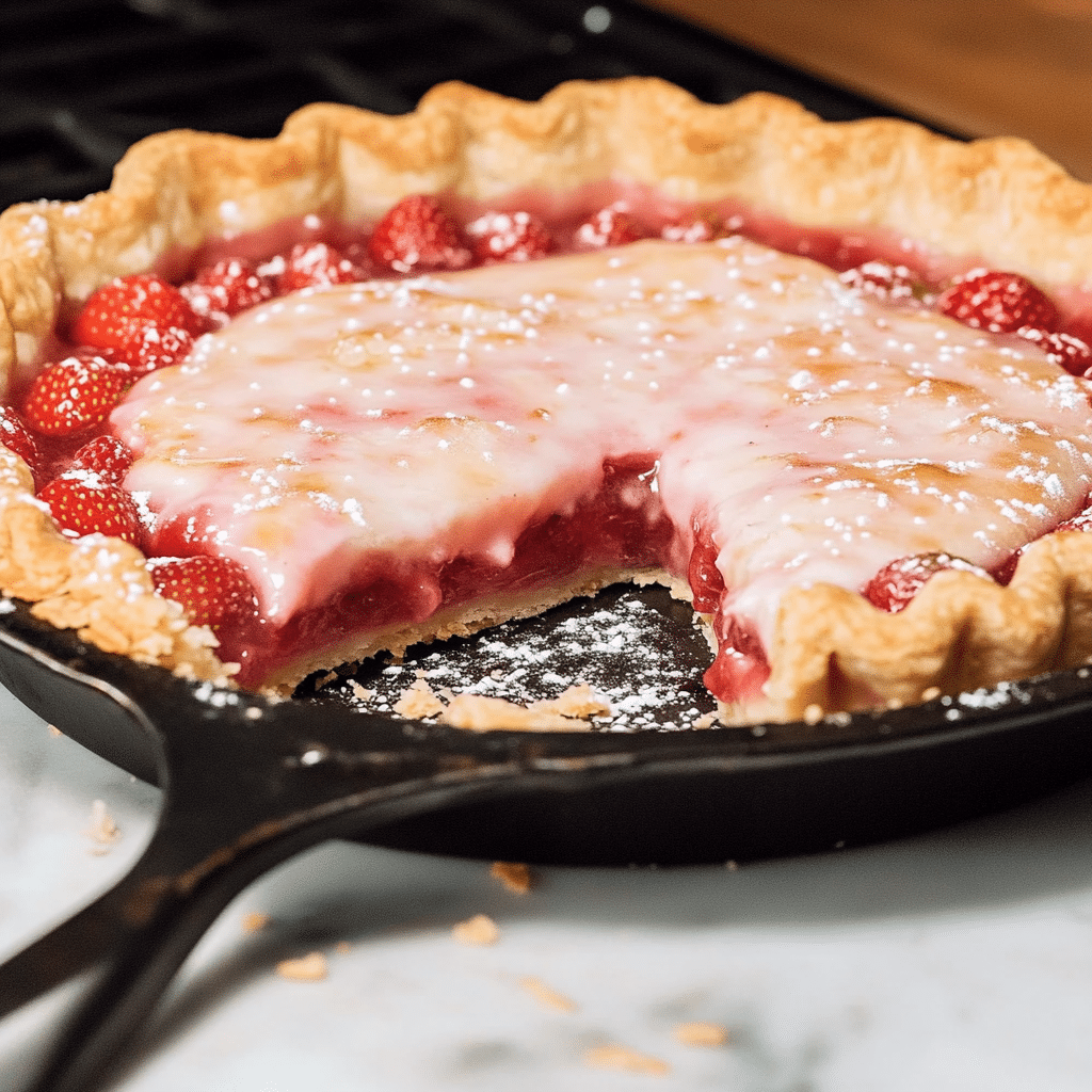 Strawberry Pop Tart Pie