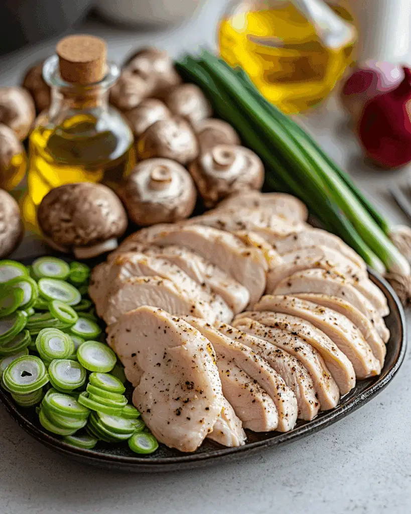 chicken spinach and mushroom