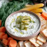 Dill Pickle Cottage Cheese Dip