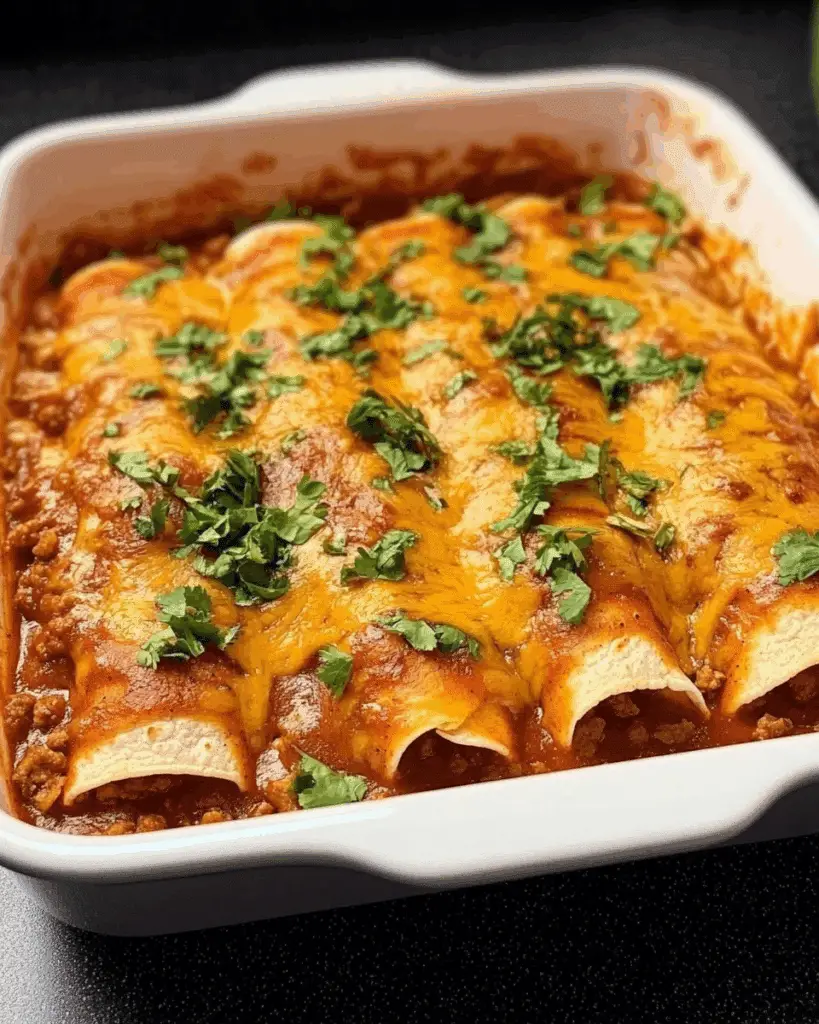 Bean and Cheese Enchiladas