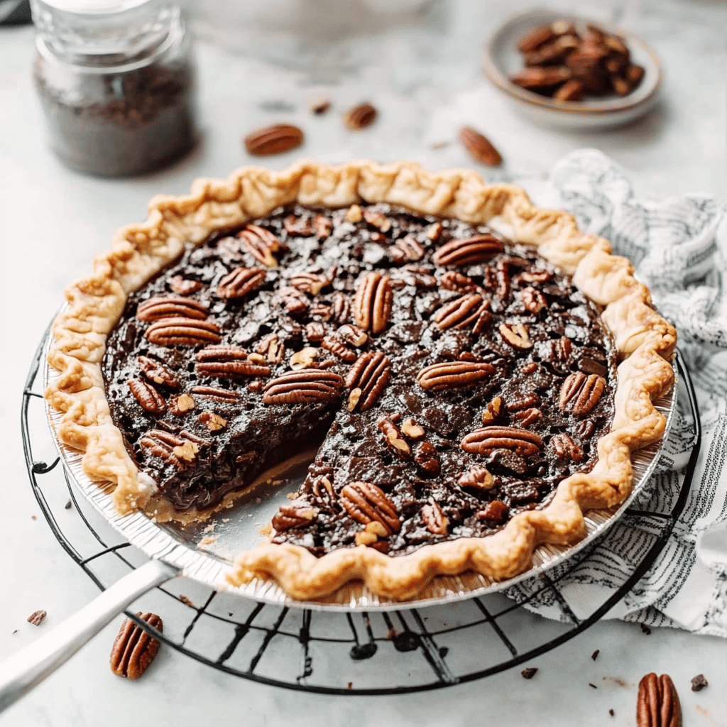 Texas Pecan Fudge Pie
