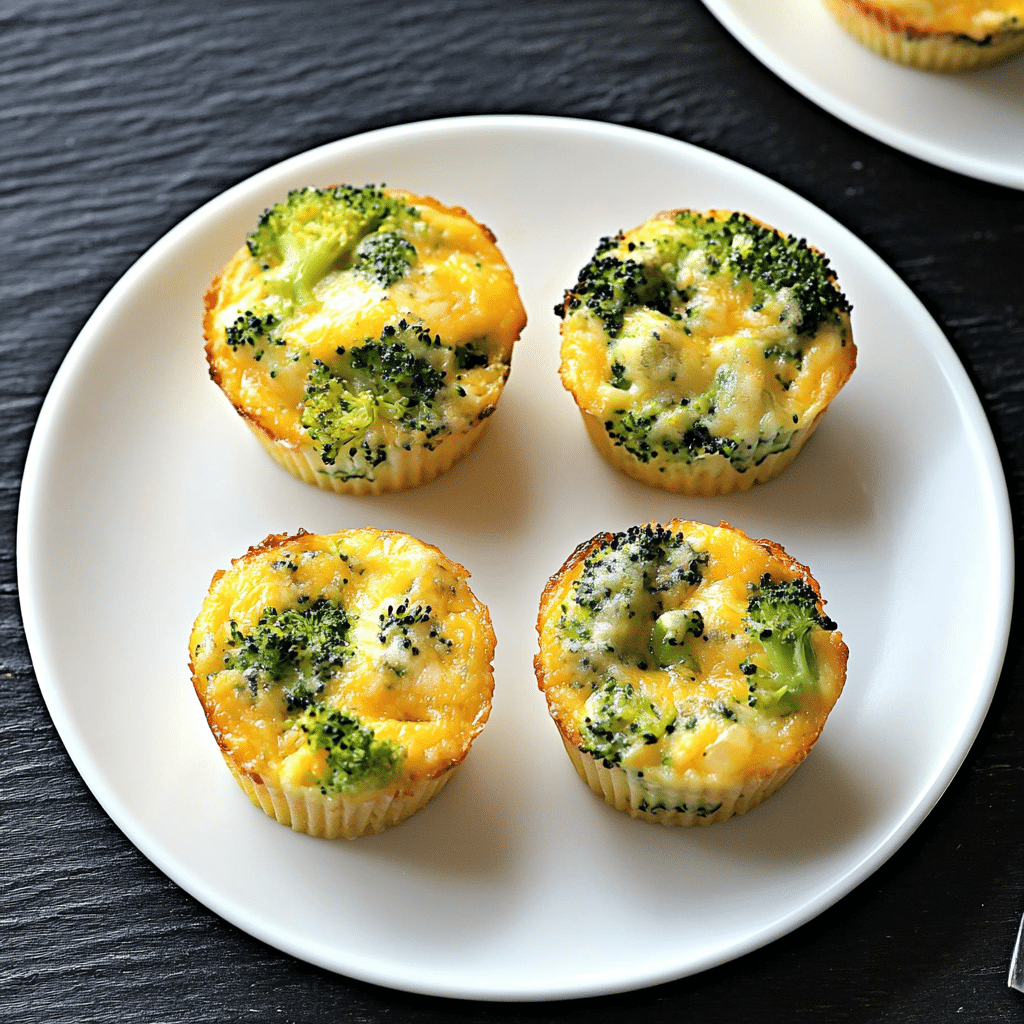 Easy Broccoli Cheese Cups