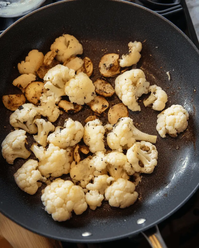 ground beef cauliflower skillet