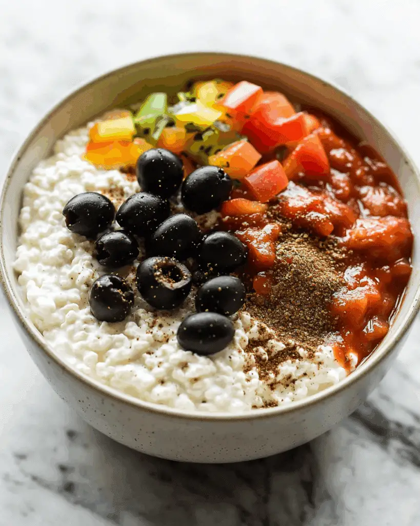 Cottage Cheese Pizza Bowls