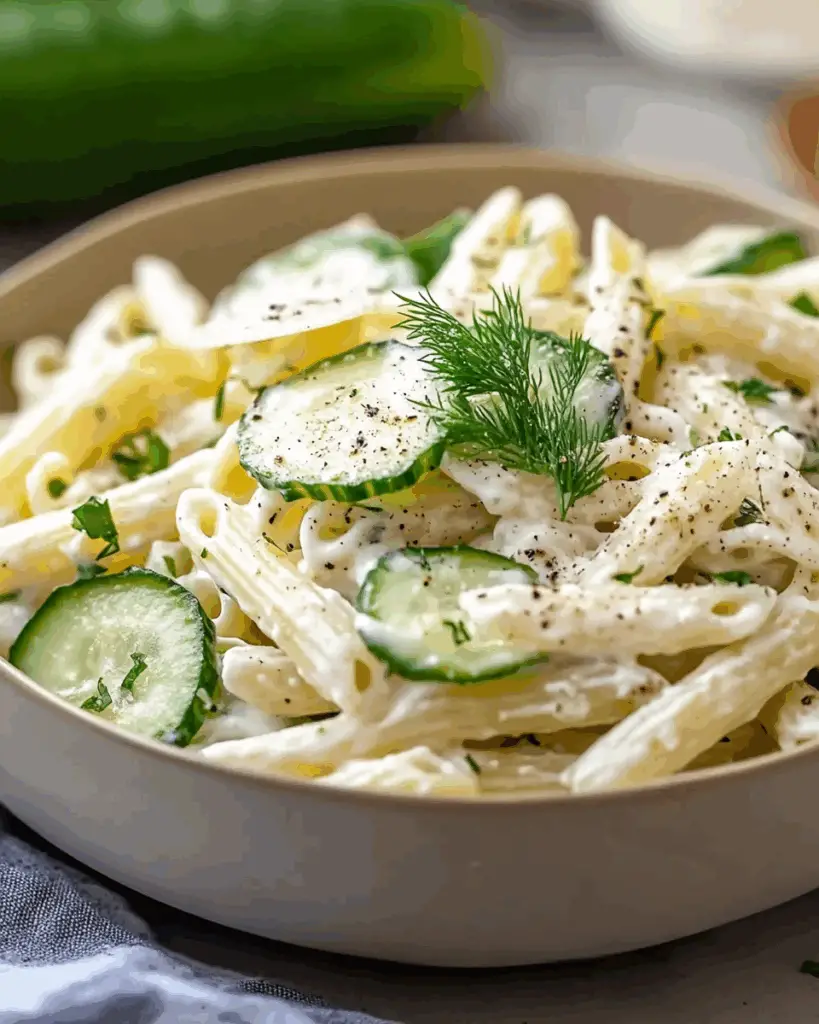 Healthy Cucumber Pasta Salad