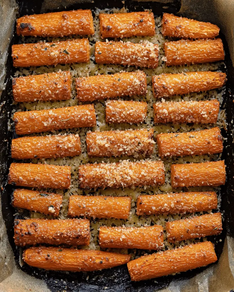 crispy parmesan carrots