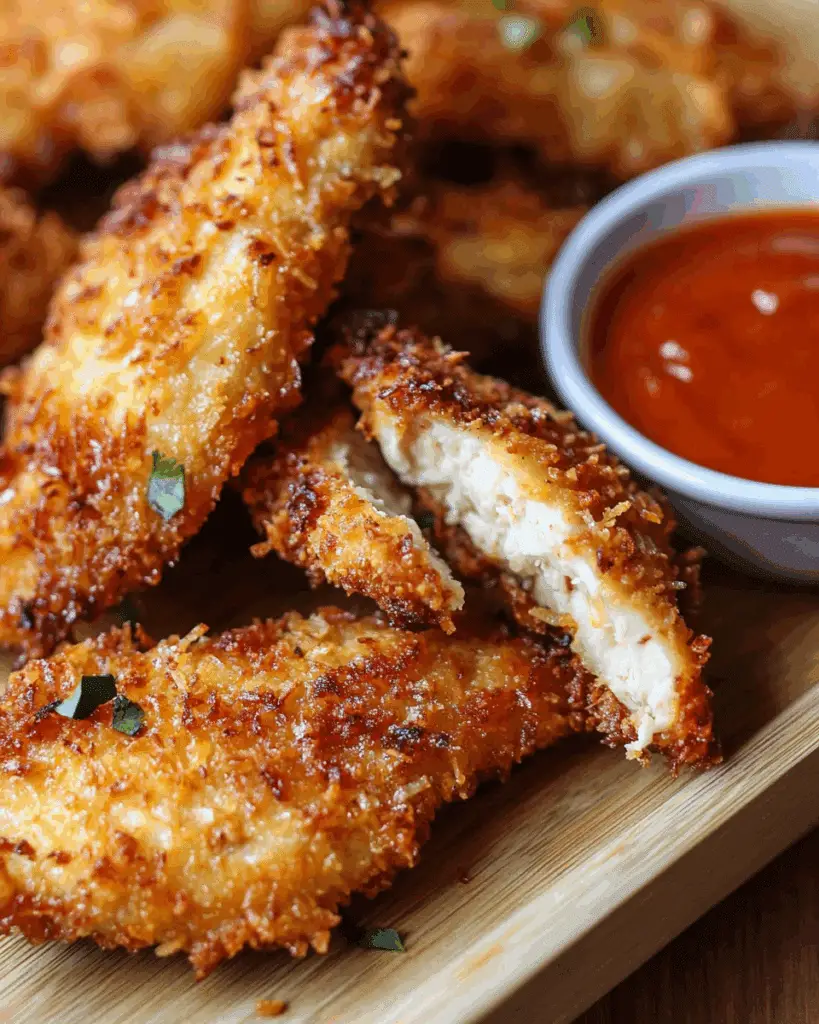 crispy coconut chicken strips