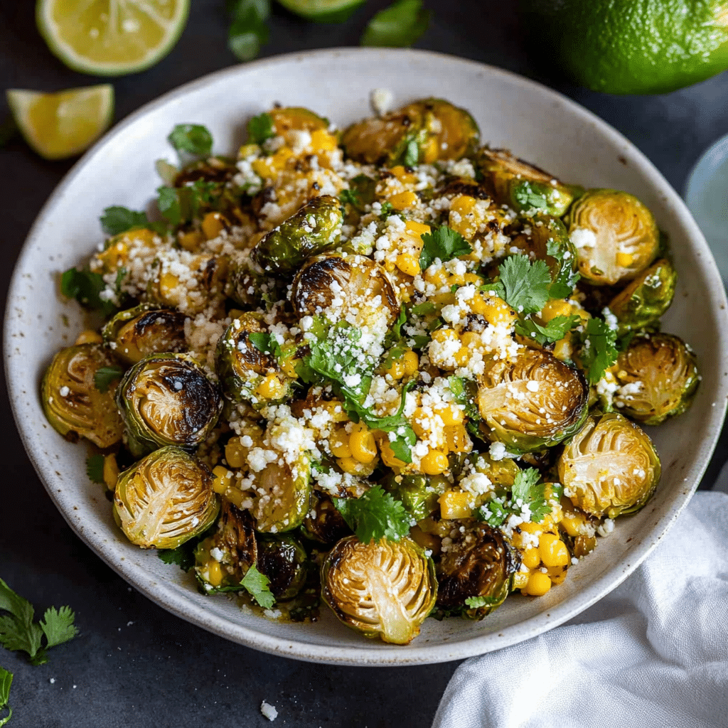 Mexican Street Corn Brussels Sprouts