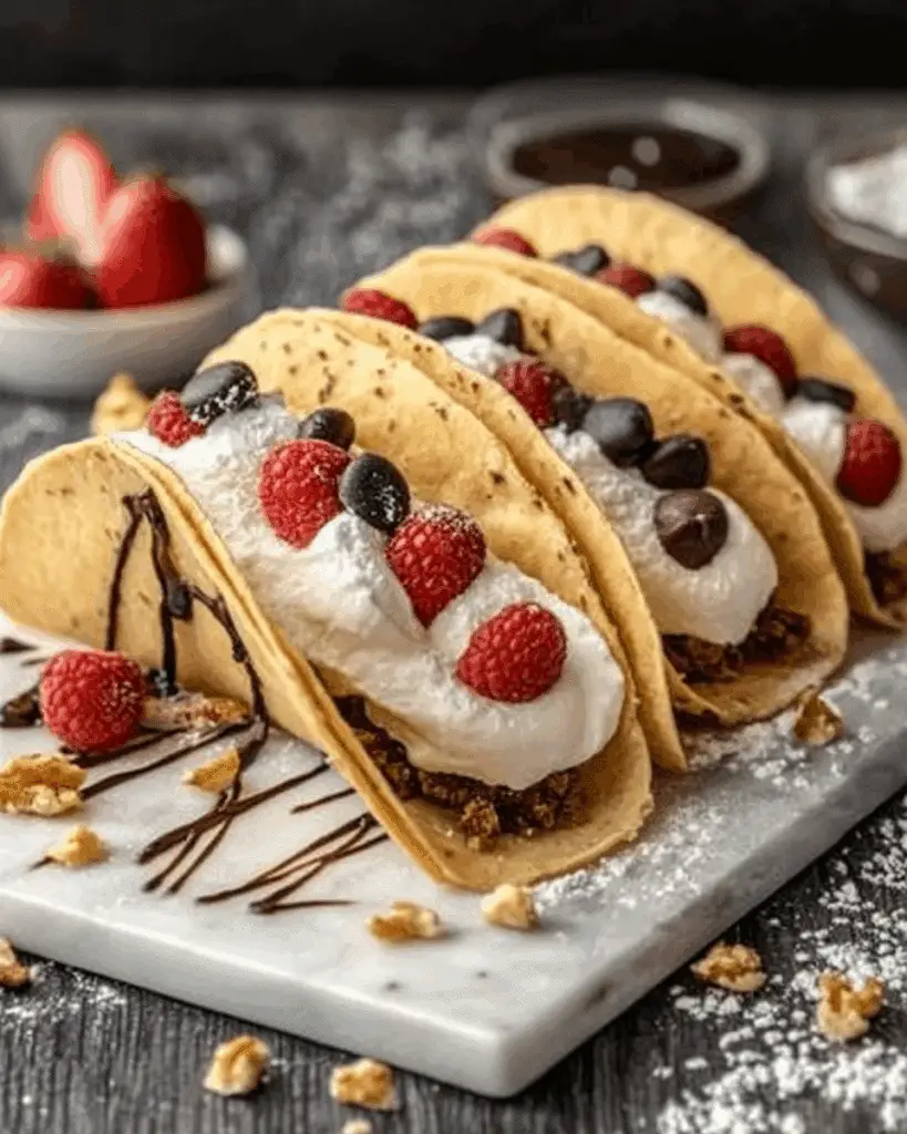 Cheesecake Cookie Dough Tacos