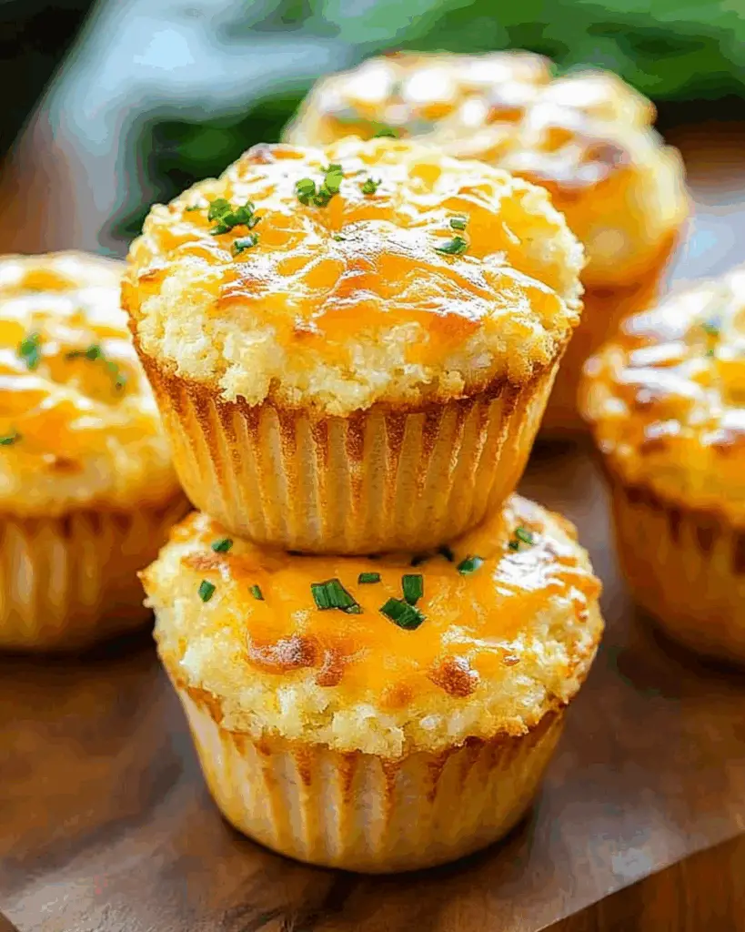 Cheesy Cauliflower Muffins