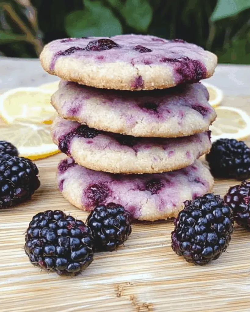 Black Raspberry Lemon Shortbread